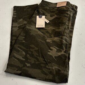 NWT - NYDJ Camo Ankle Length Skinny Jeans with Lift x Tuck Technology - Size 22W